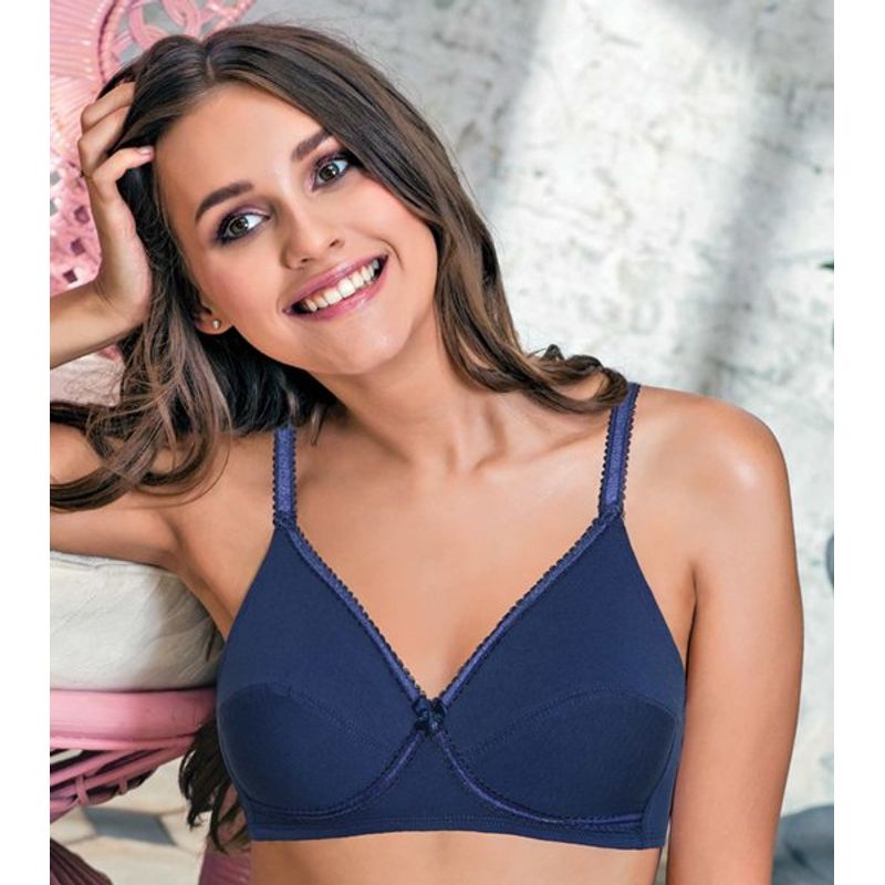 Buy Enamor A056 Comfort X-Frame Lift Support Bra - Stretch Cotton  Non-Padded Wirefree High Coverage - Skin Online