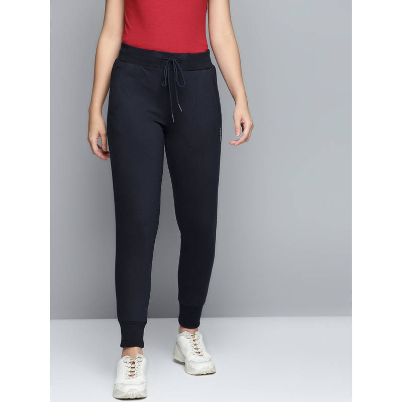 Alcis Women Navy Blue Solid Joggers (M)