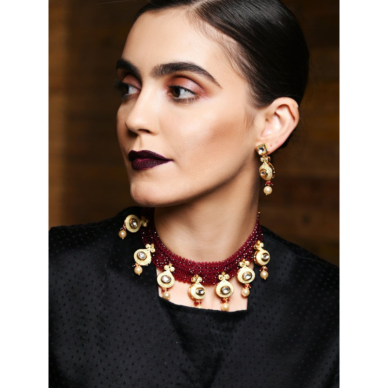 Odette Red Choker Necklace Buy Odette Red Choker Necklace Online at