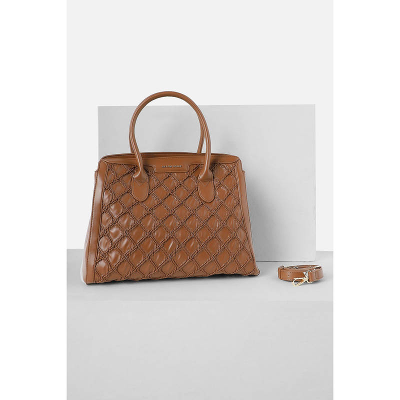 Buy Allen Solly Women Brown Casual Hand Bag with Detachable Strap Online