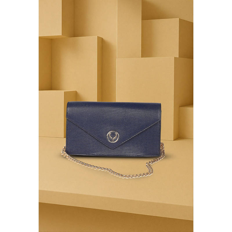 Buy Allen Solly Women Navy Blue Casual Sling Bag with Detachable Strap ...