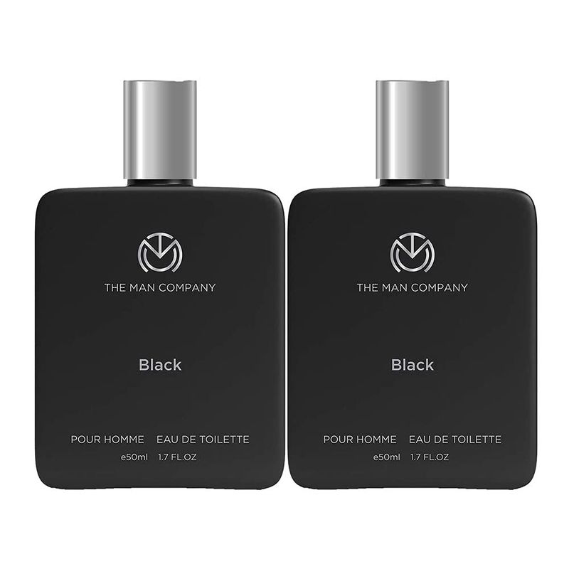 Buy The Man Company Black Edt For Men, Premium Long Lasting Fragrance Spray (pack Of 2) Online