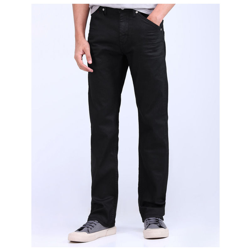 Flying Machine Black F-Jango Straight Fit Jeans (36)
