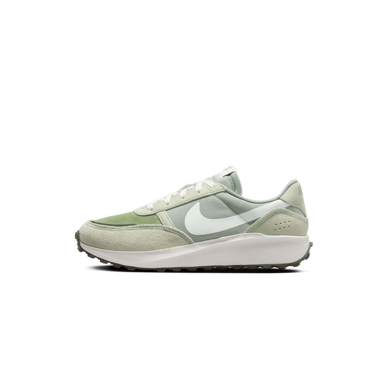 Nike Waffle Debut Men Low Top Green Running Shoes (UK 8)