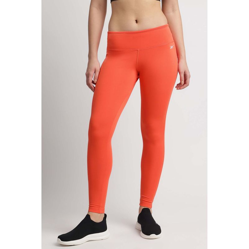 Reebok Women Orange Tights (XS)
