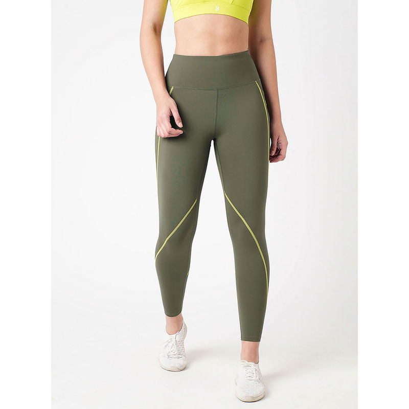 BODD ACTIVE Working' It Out Olive Essential Leggings (S)