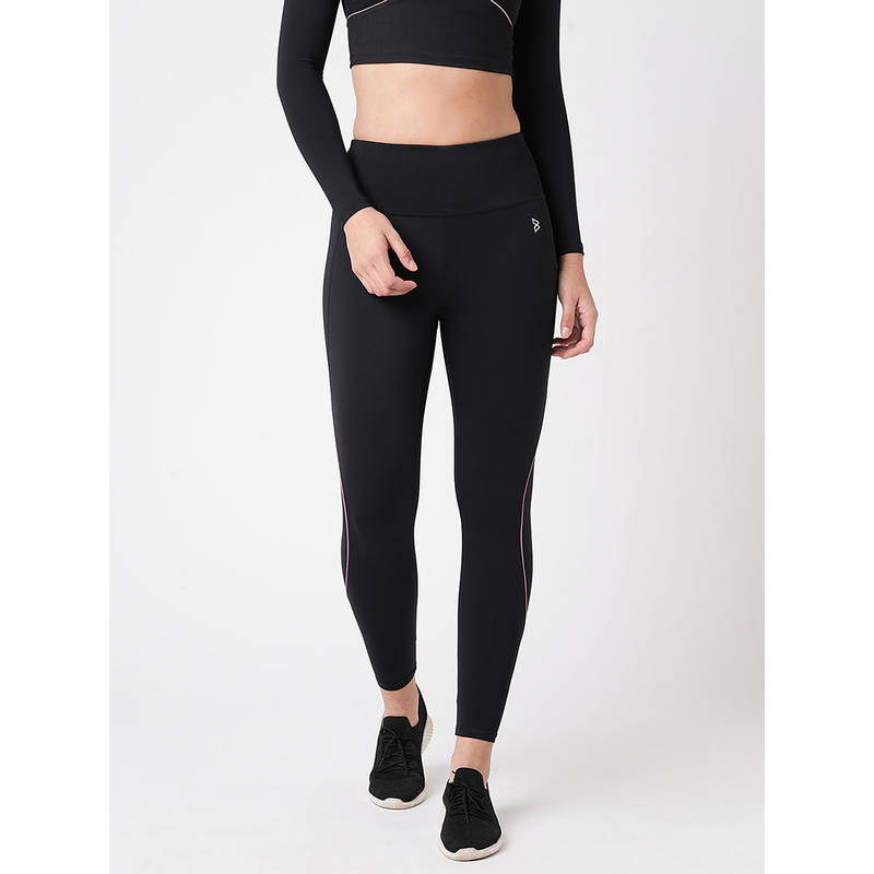 BODD ACTIVE Black & Purple Endurance Leggings (XS)