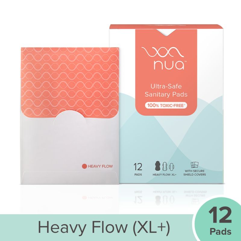 Nua Ultra Thin Rash Free Sanitary Pads XL with Disposal Covers