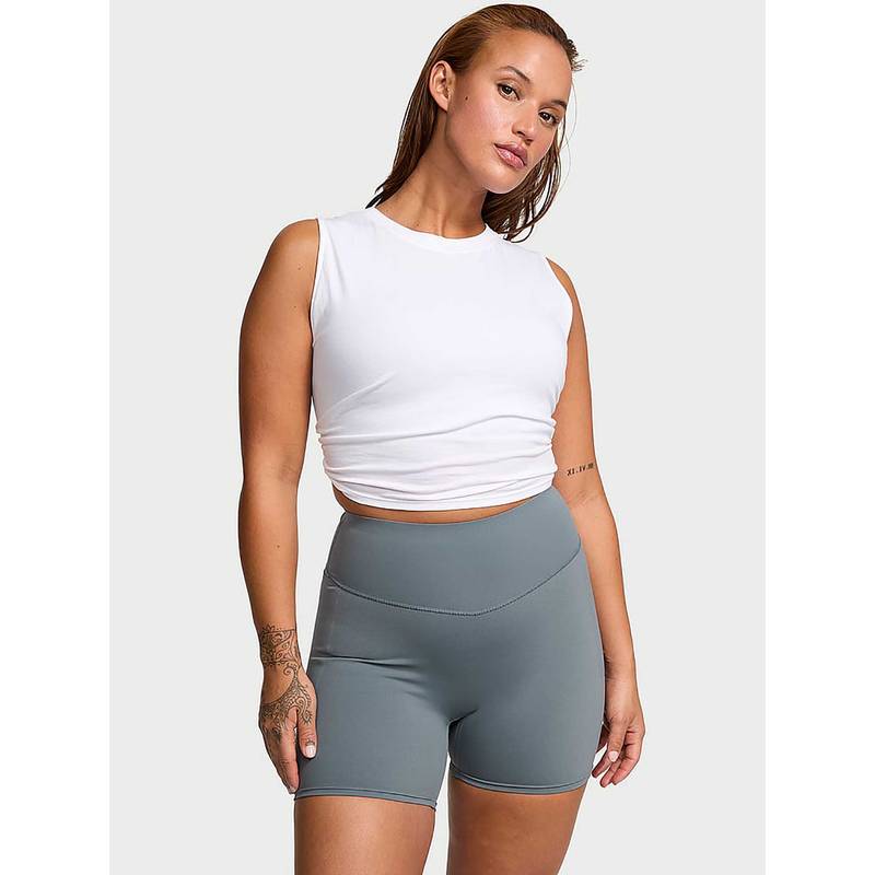 Victoria's Secret Grey Vsx Elevate 5 Bike Short (L)