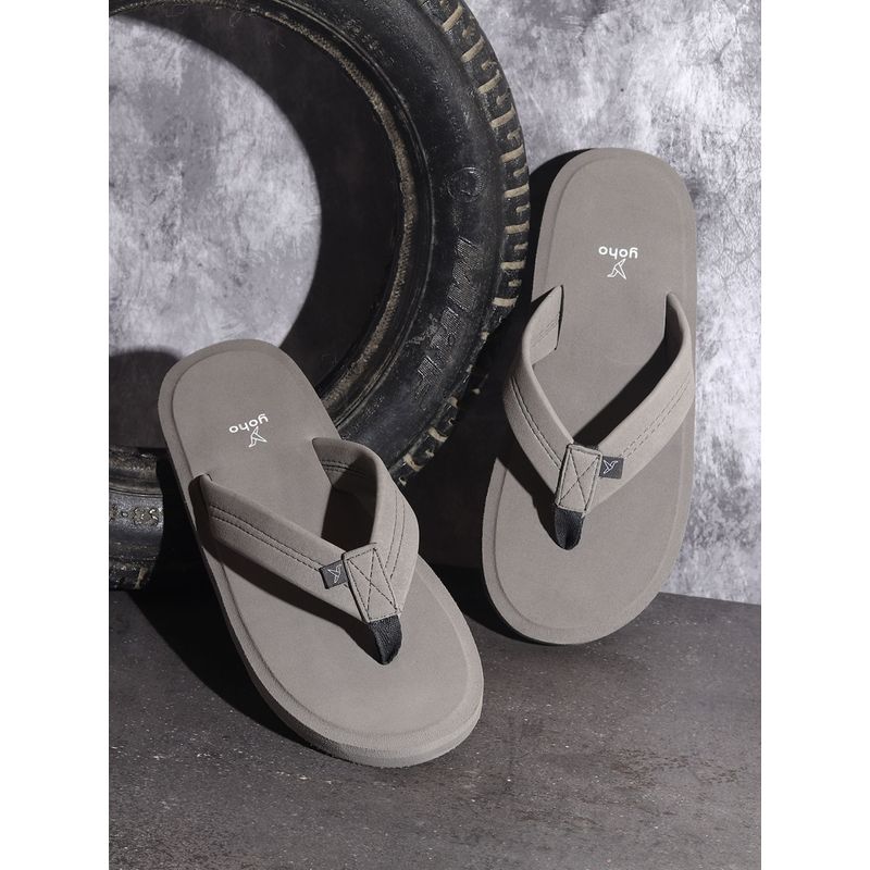 Yoho Bubbles Men Ortho Slippers Soft & Comfortable Lightweight Grey (UK 8)