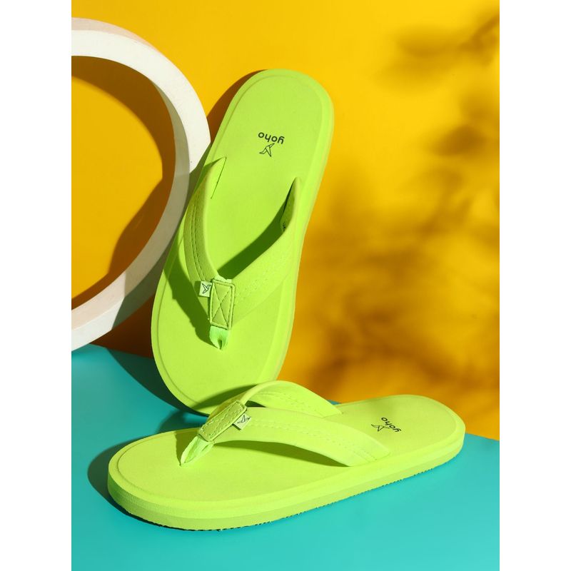 Yoho Bubbles Men Ortho Slippers Soft & Comfortable Lightweight Green (UK 9)