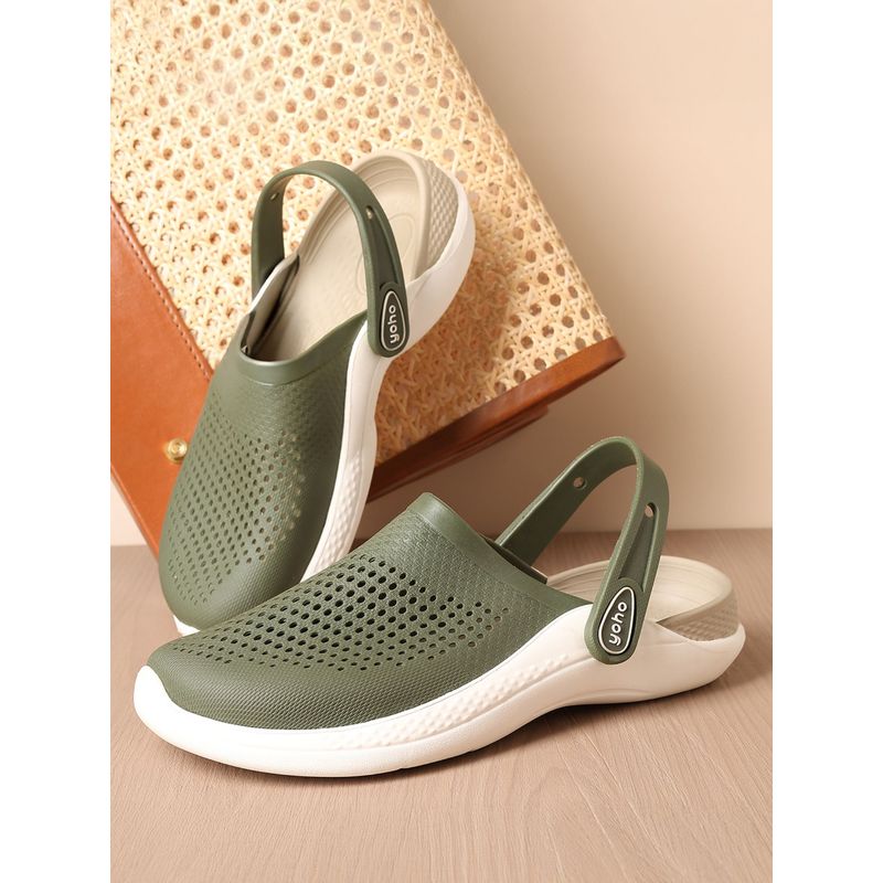 Yoho Easy Glide Clogs for Men Olive (UK 9)