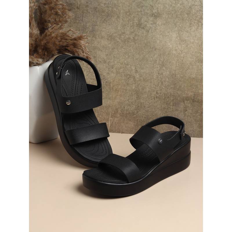 Yoho Bliss Platform 006 Heeled Sandal for Women Black (UK 6)