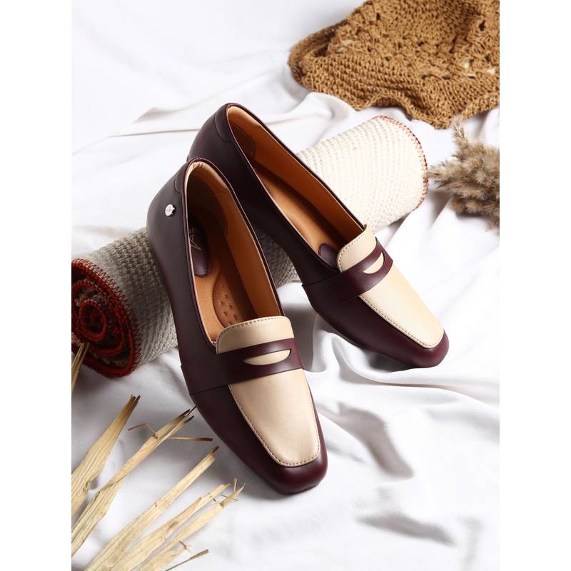 Yoho Women Maroon Bliss 005 Loafers (UK 3)