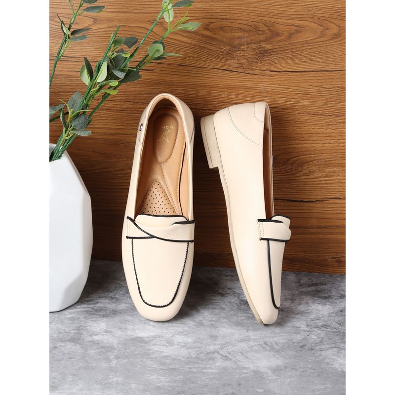 Yoho Women Beige Bliss 007 Loafers (UK 6)