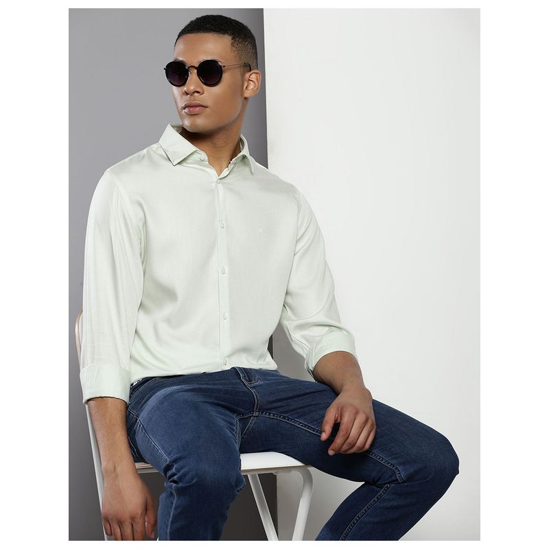 Calvin Klein Men's Green Dress Shirt Green Size 16X34X35