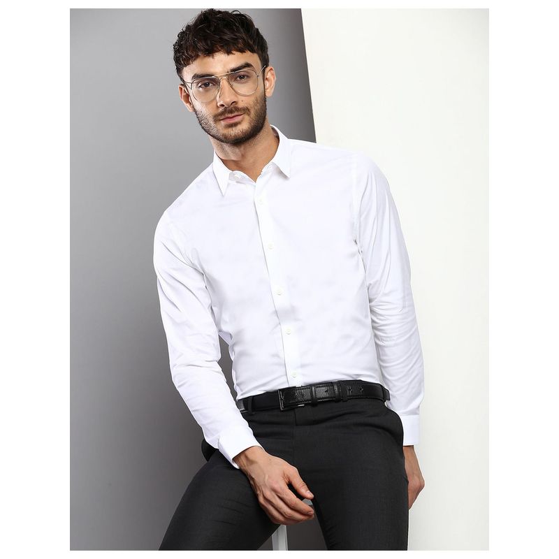 Calvin Klein Mens White Color Shirt (2XL)