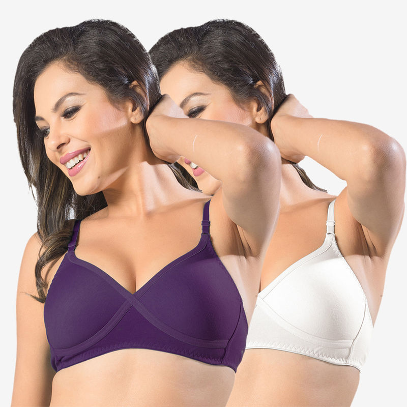 Sonari Violet Non Padded T-Shirt Bra - Multi-Color (32B)