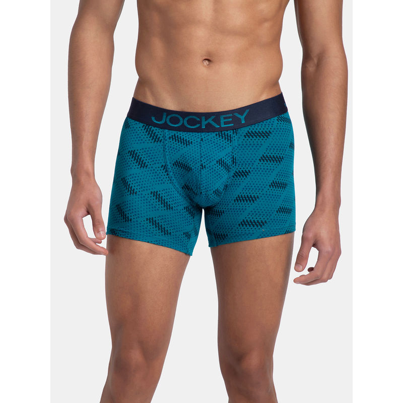 Buy Jockey FP23 Men Super Combed Cotton Elastane Printed Trunk