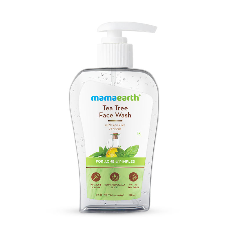 Mamaearth Face Wash With Tea Tree Oil And Neem Extract For Acne &Pimples