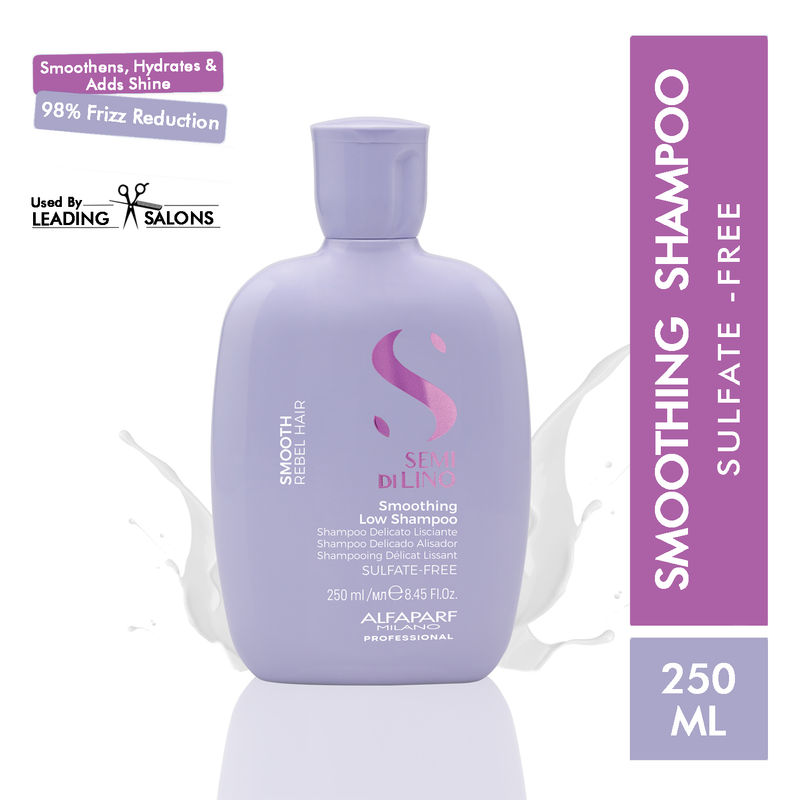 ALFAPARF MILANO Smoothing Shampoo For Dry & Frizzy Hair, Adds Smoothness, Sulfate Free