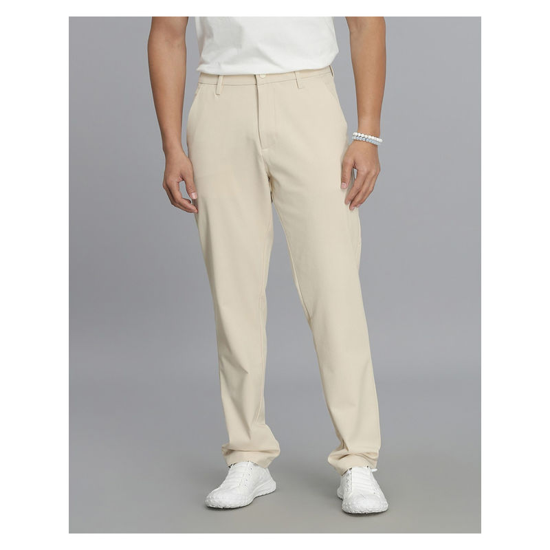 ROOKIES Men Slim Fit Beige Chinos (36)