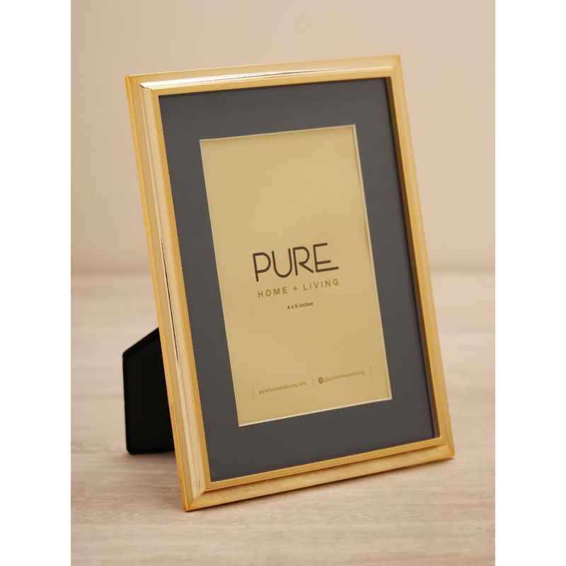 Pure Home + Living Gold Plated Metal Photo Frame - Large