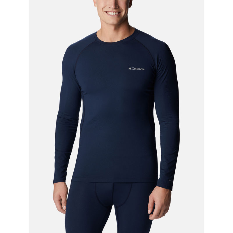 Columbia Navy Blue Solid/Plain Thermal Top (M)