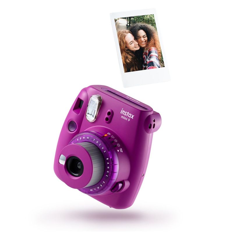 Fujifilm Instax Mini 9 Instant Camera  clear Purple 