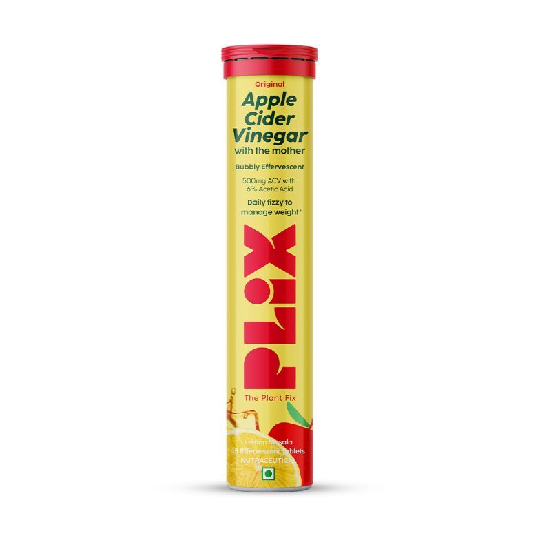 Buy Plix ACV Apple Cider Vinegar Effervescent Tablets For Weight Loss