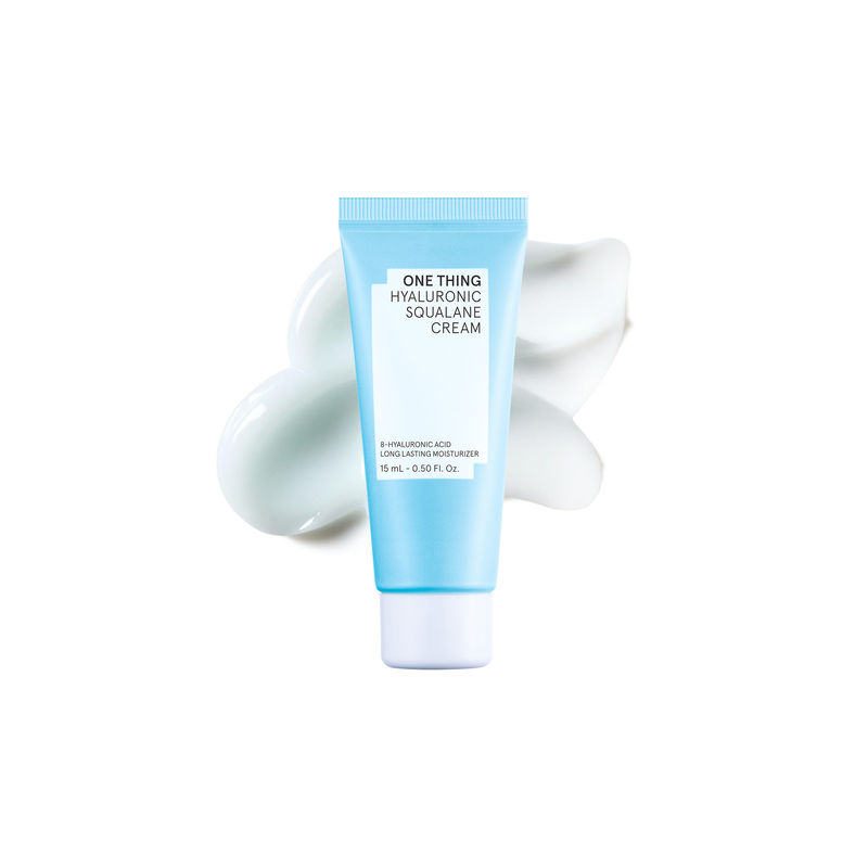 One Thing Hyaluronic Squalane Cream, Hydrating Lightweight Korean Gel Cream for Dry, Flaky Skin