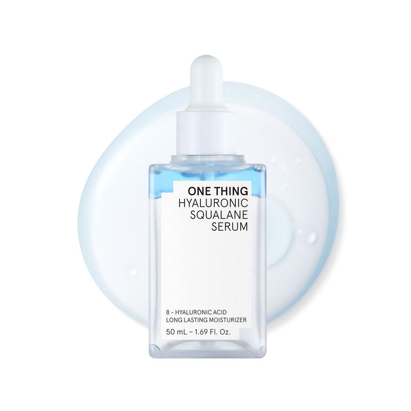 One Thing Hyaluronic Squalane Serum, 48H Long-Lasting Moisture Korean Serum for Dry, Dehydrated Skin