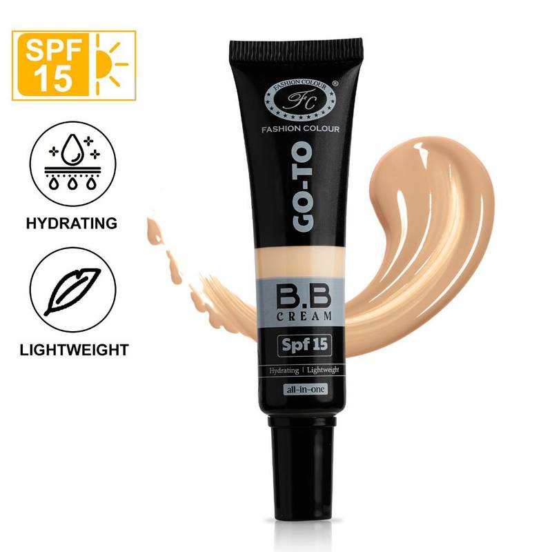 Fashion Colour Go-To BB Cream SPF 15 - Hydrating, Lightweight & All-In-One Coverage, Pearl White