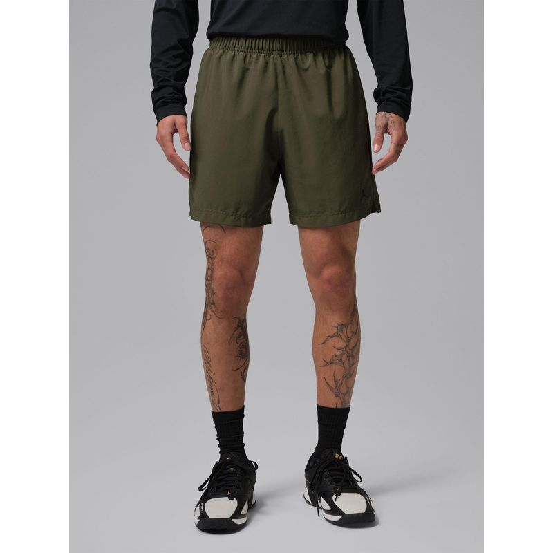 Nike Jordan Sport Essentials Men Olive Dri-Fit Woven Shorts (M)