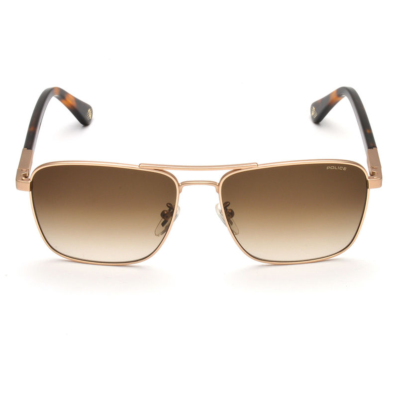 Police Sunglasses Square Gold for Men's (SPL772K 300) Buy Police