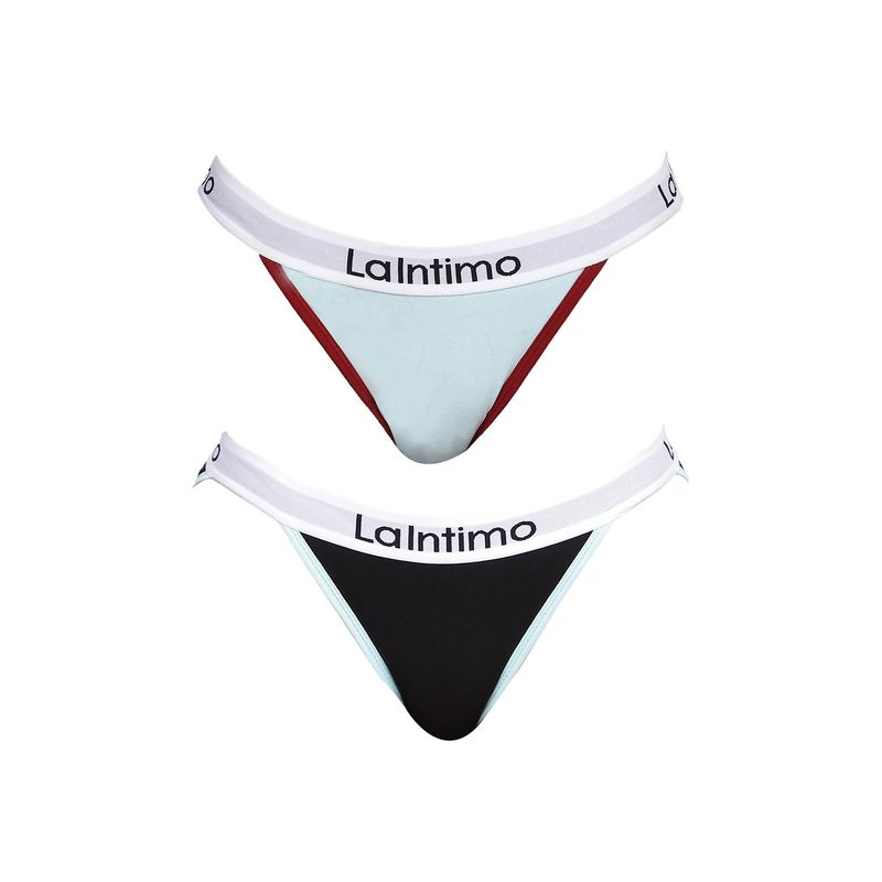 Buy La Intimo Moda Fashionable Brief Panty - Multi-Color (Pack of 2) Online
