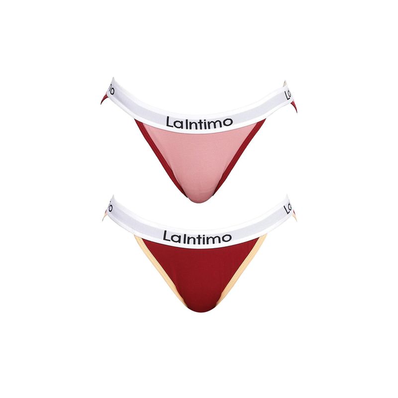Buy La Intimo Moda Fashionable Brief Panty - Multi-Color (Pack of 2) Online