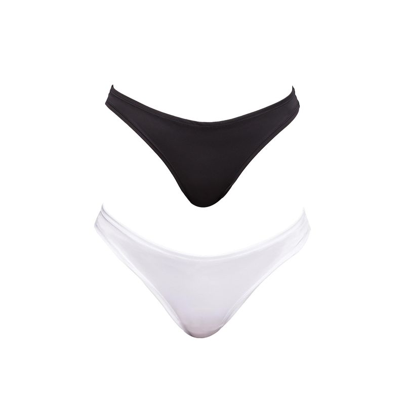 Buy La Intimo Spiffy Semi Seamless Thong - Multi-Color (Pack of 2) Online