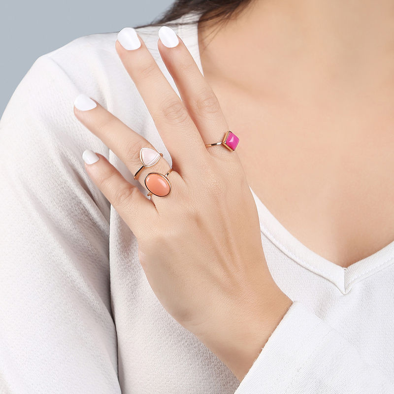 Buy Accessorize London Womens Multi Stone Ring (Pack of 3) Online