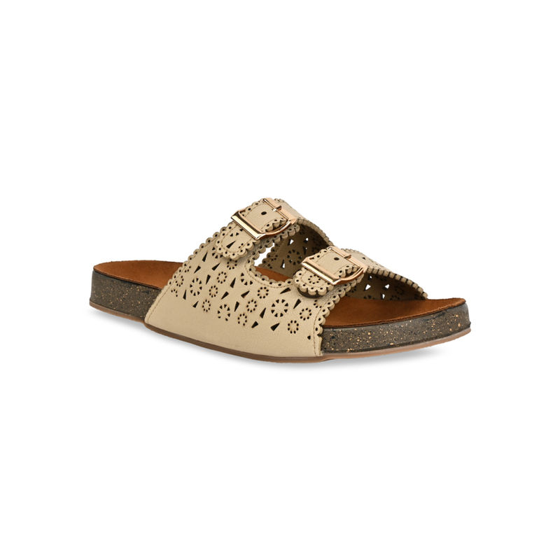 ROCIA By Regal Beige Women Casual Laser Cut Flats (EURO 36)