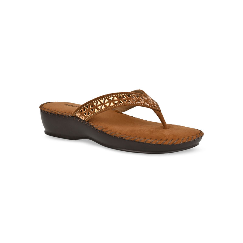ROCIA By Regal Tan Women Comfort Diamond Sandals (EURO 36)