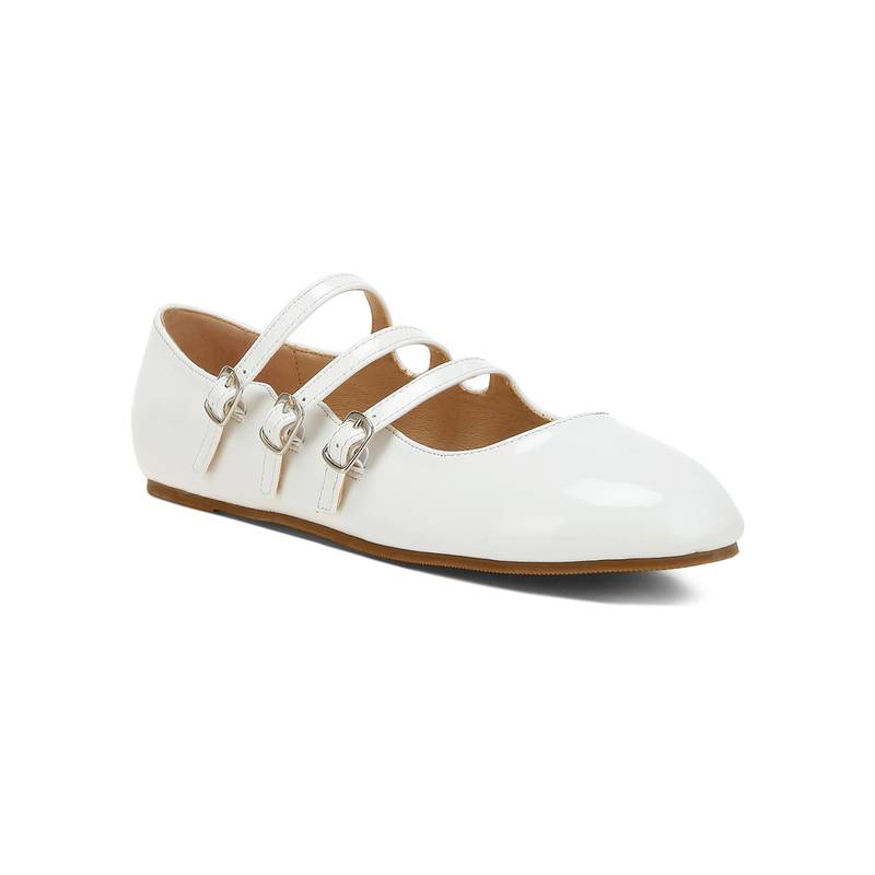 Rag & Co Women White Ballerinas (EURO 36)