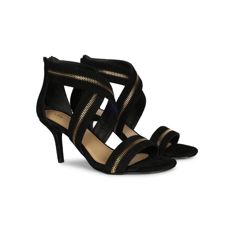 Saint G Women Black Stilettos Heels (UK 3)