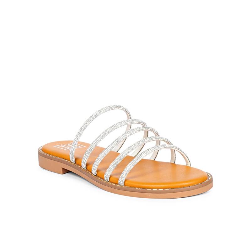 Saint G x Viviblu Orange Leather Flats for Women (UK 3)