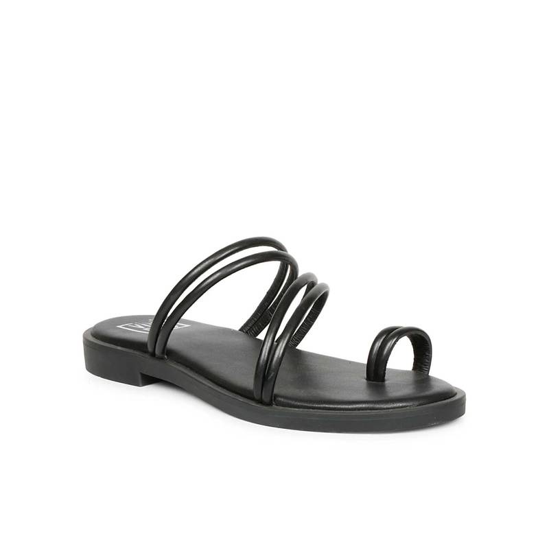 Saint G x Viviblu Black Flats for Women (UK 3)