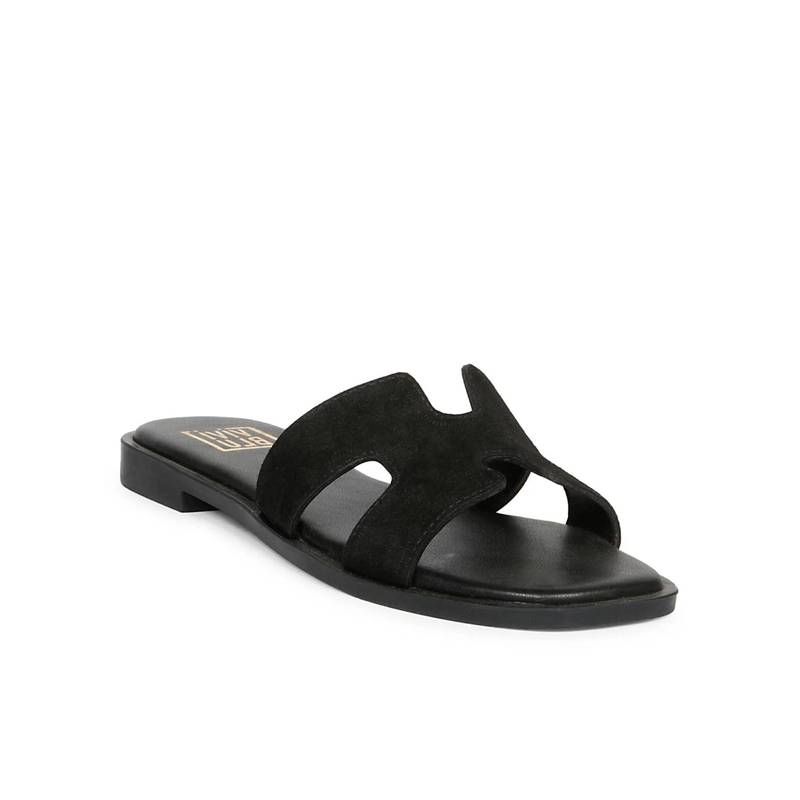 Saint G x Viviblu Black Flats for Women (UK 3)