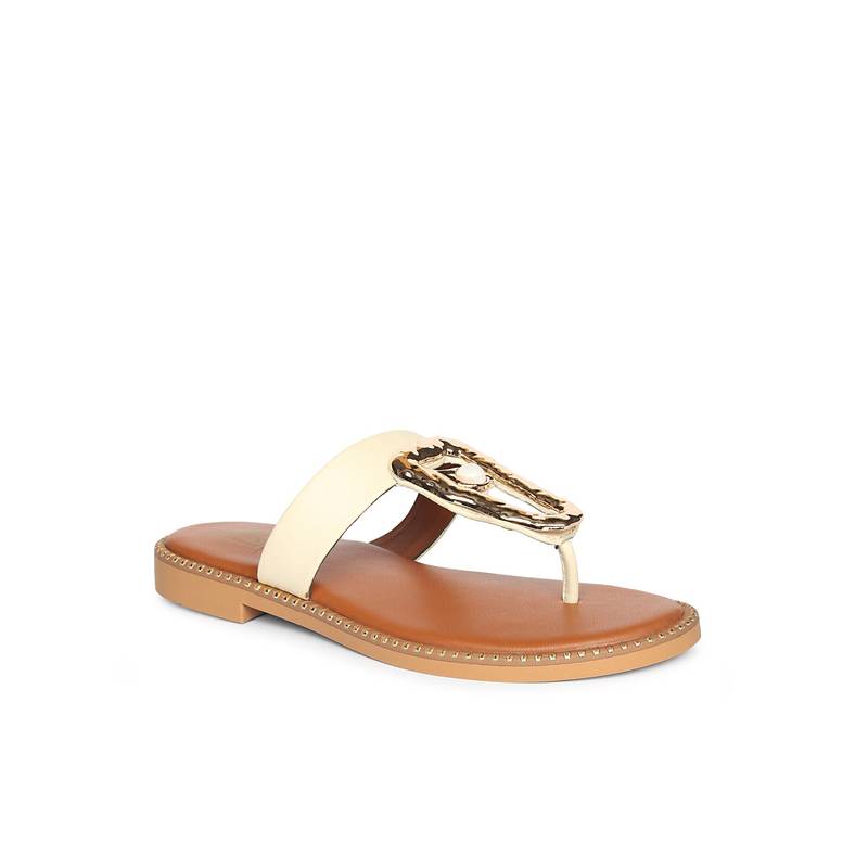 Saint G x Viviblu Cream Flats for Women (UK 3)