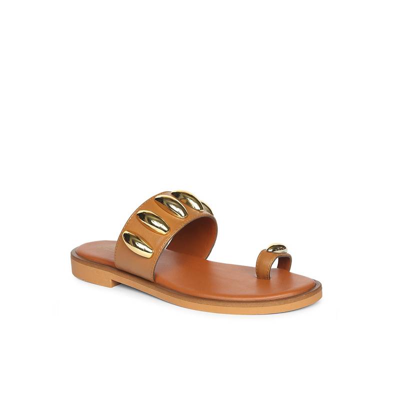 Saint G x Viviblu Tan Sandals for Women (UK 3)