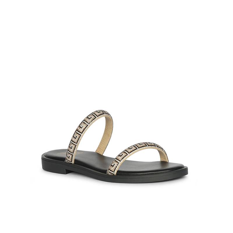 Saint G x Viviblu Black Flats for Women (UK 3)