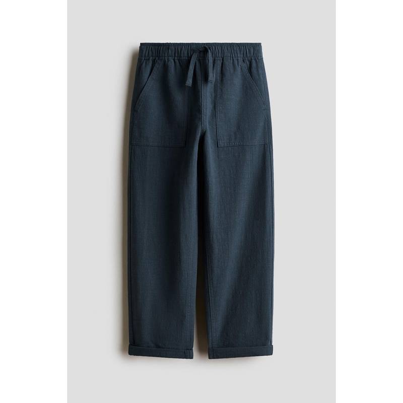 H&M Boys Grey Cotton Trousers (1.5-2 Years)